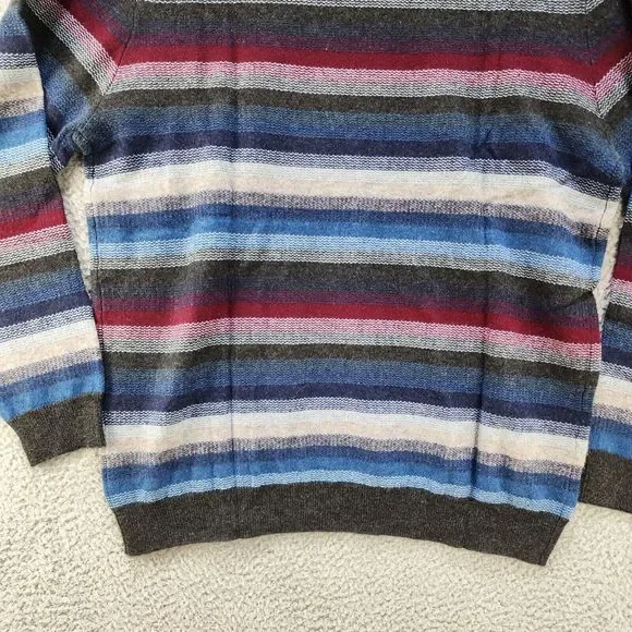 Club Room Aster Stripe Cashmere Sweater Men's XL Multicolored Crew Neck L/S - Picture 13 of 13